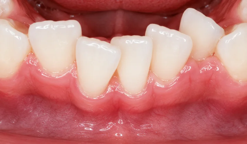 Dental crowding — teeth overlapping and twisting from lack of room
