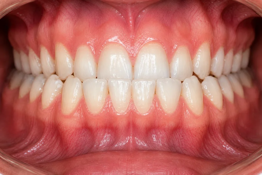 Underbite — lower teeth sitting in front of the upper teeth
